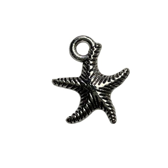 Star Fish Pendant Silver Tone Charm Bracelet Necklace Jewelry Craft Dangle u Nau - Picture 2 of 2